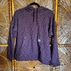 NWOT Women’s Carhartt Sweatshirt in plum. Hoodie style. Size small.